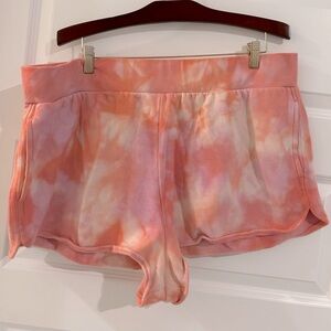 Victoria’s Secret On Point Tie Dye Shorts Pink Size XXL
